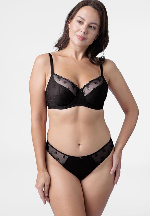 DORINA - Plus elvera 2 pack brief - black/ivory