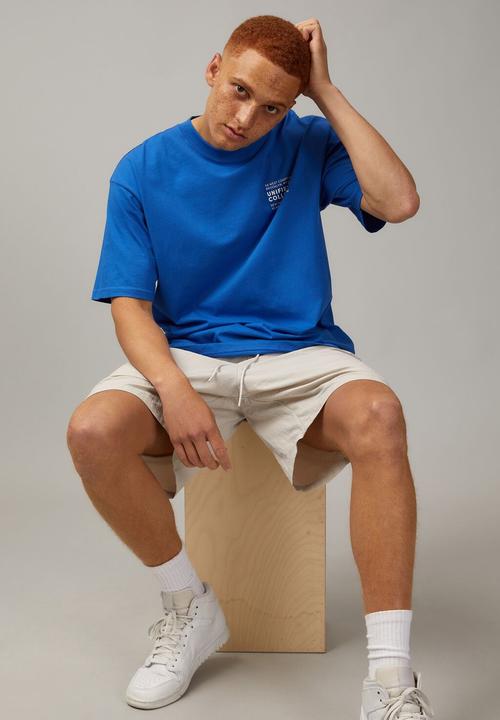 Factorie - Box fit unified t-shirt - cobalt / unified lockup