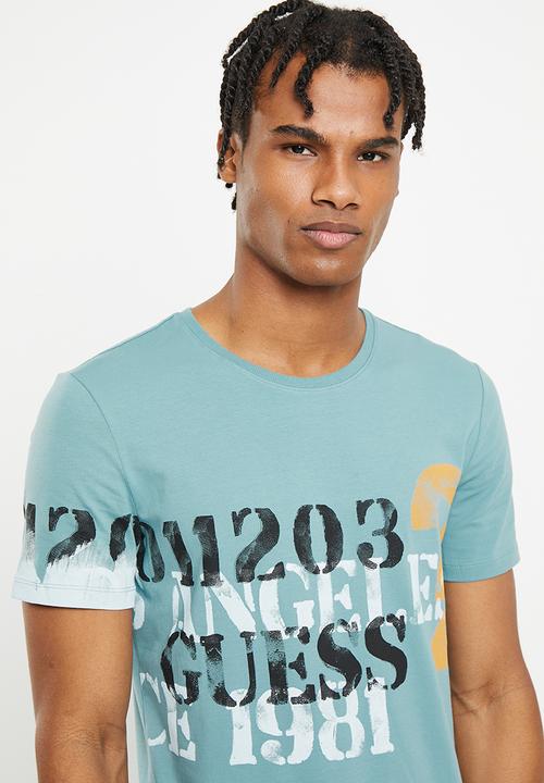GUESS - Short sleeve cn 1203 Guess tee - honest blue