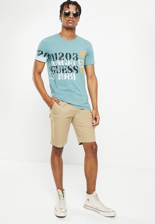 GUESS - Short sleeve cn 1203 Guess tee - honest blue