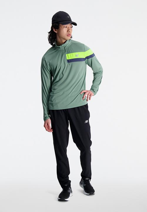 New Balance  - Accelerate half zip - dark juniper