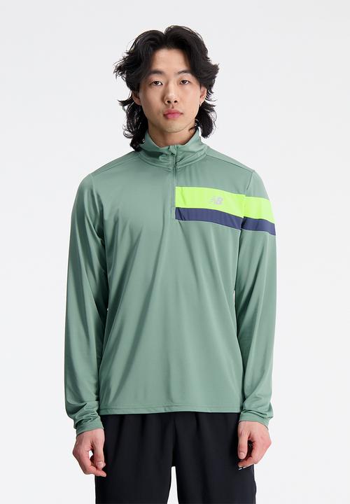 New Balance  - Accelerate half zip - dark juniper