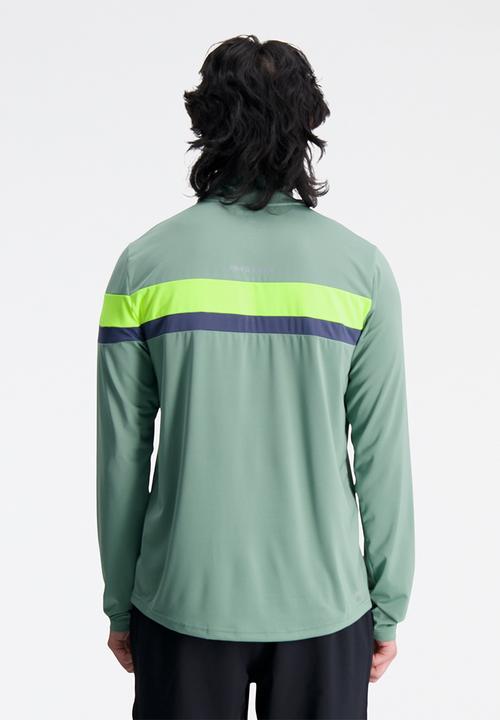 New Balance  - Accelerate half zip - dark juniper
