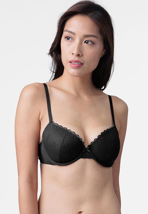DORINA - Elvera 2 pack light padded demi - black/ivory