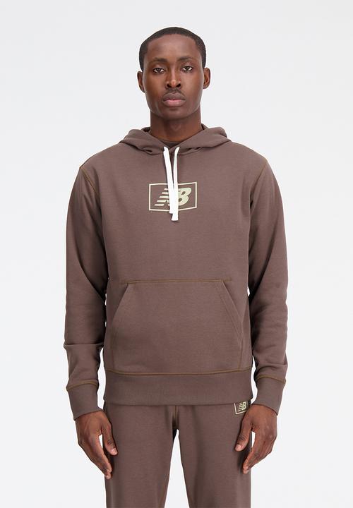 New Balance  - NB essentials hoodie - dark mushroom