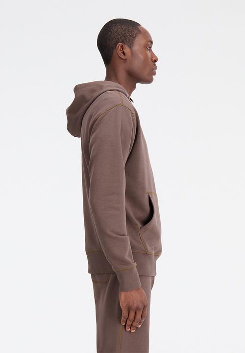 New Balance  - NB essentials hoodie - dark mushroom