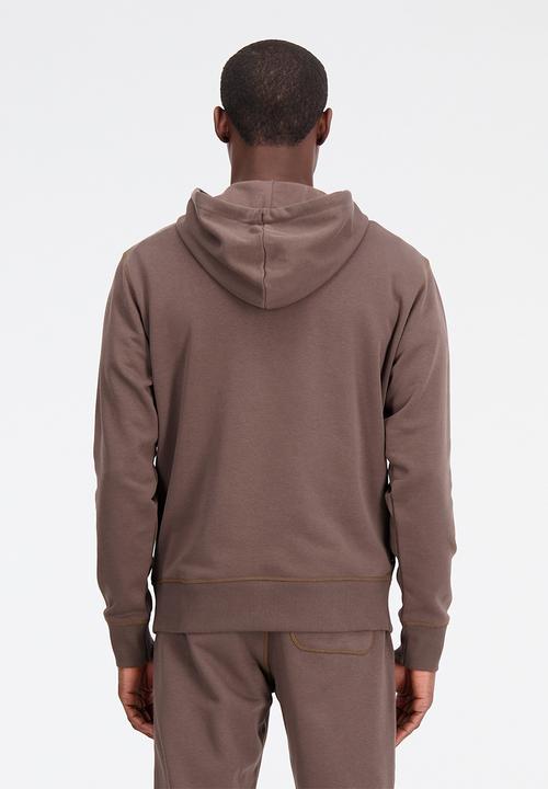 New Balance  - NB essentials hoodie - dark mushroom