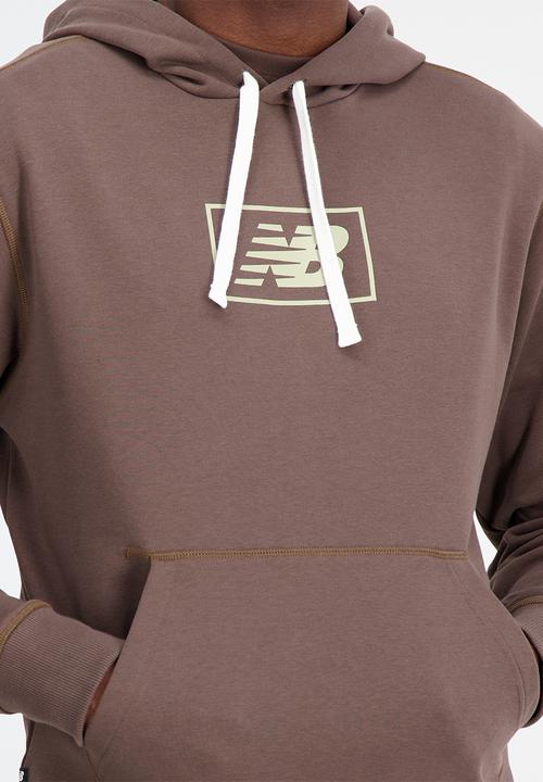 New Balance  - NB essentials hoodie - dark mushroom