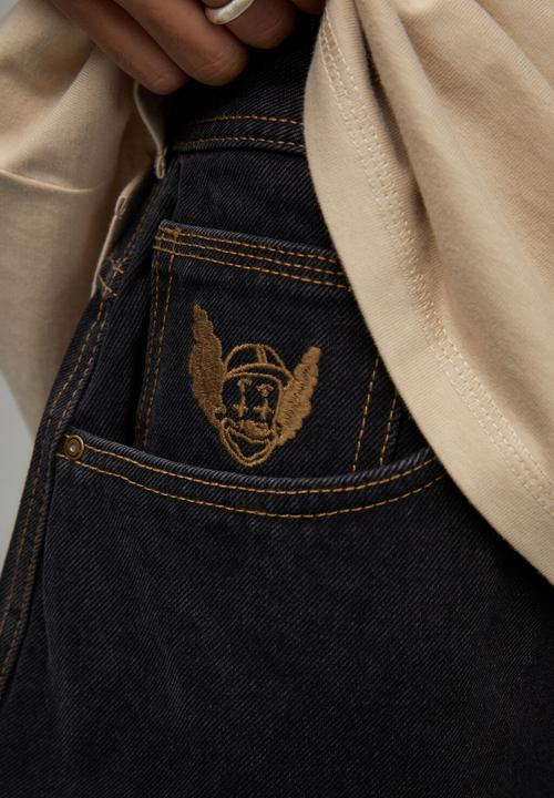 Factorie - Half half baggy painter jean - black stone