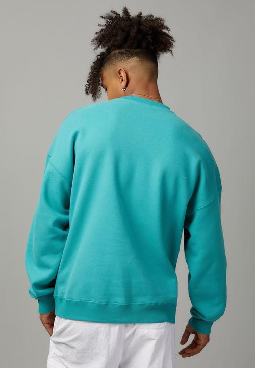 Factorie - Oversized coca cola crew - lcn coktTeal / coca cola splash