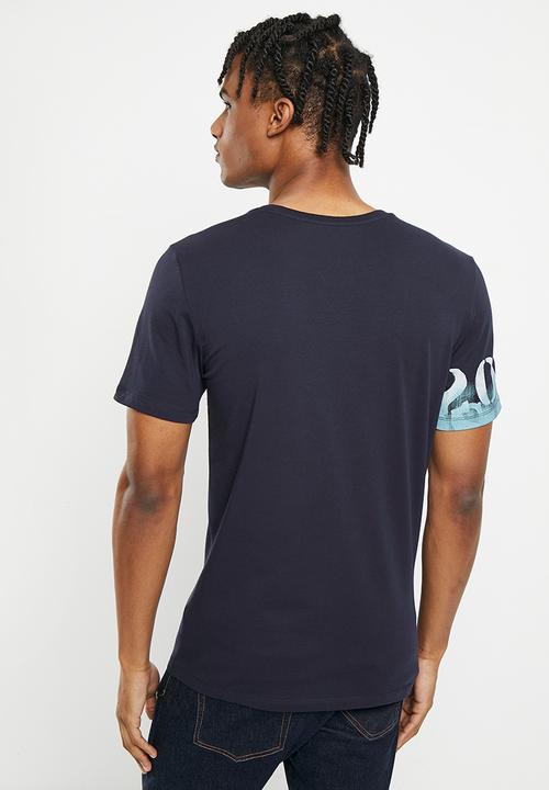 GUESS - Short sleeve cn 1203 Guess tee - smart blue