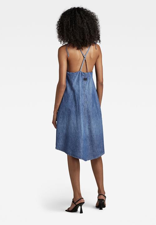 G-STAR - Para simple short dress - faded ionic blue