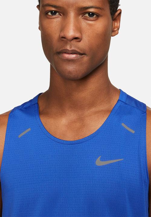 Nike - M nk df rise 365 tank - game royal / reflective silver