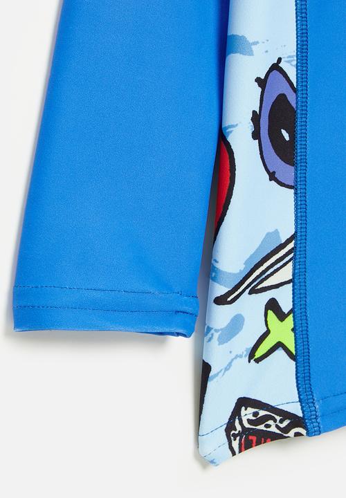 Quiksilver - Alpha boy long sleeve - vallarta blue