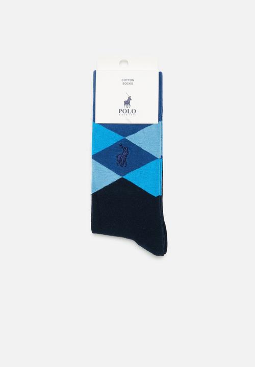 POLO - Argyle anklets - navy