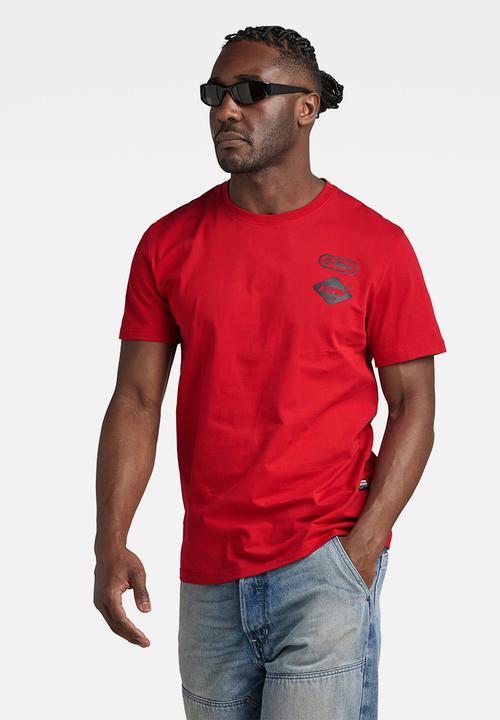 G-STAR - Chest gr r t compact jersey o - dk flame