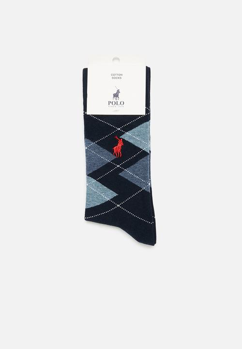 POLO - Argyle anklets - navy