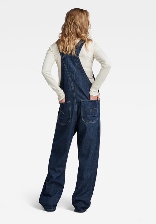 G-STAR - Workwear bib overall wmn - worn in blue pool