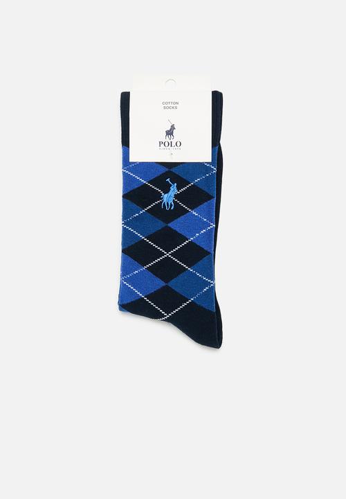 POLO - Argyle anklets - black