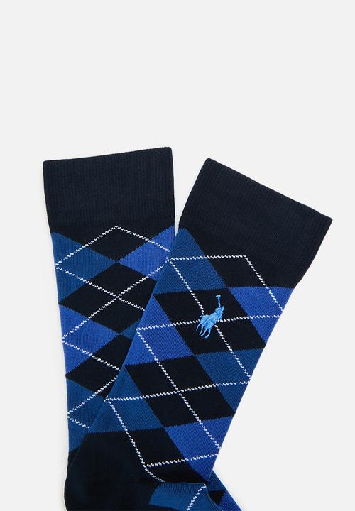 POLO - Argyle anklets - black