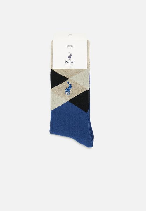 POLO - Argyle anklets - teal