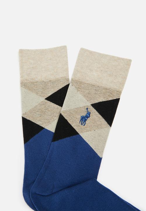 POLO - Argyle anklets - teal