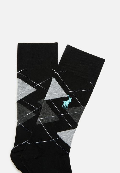 POLO - Argyle anklets - Black