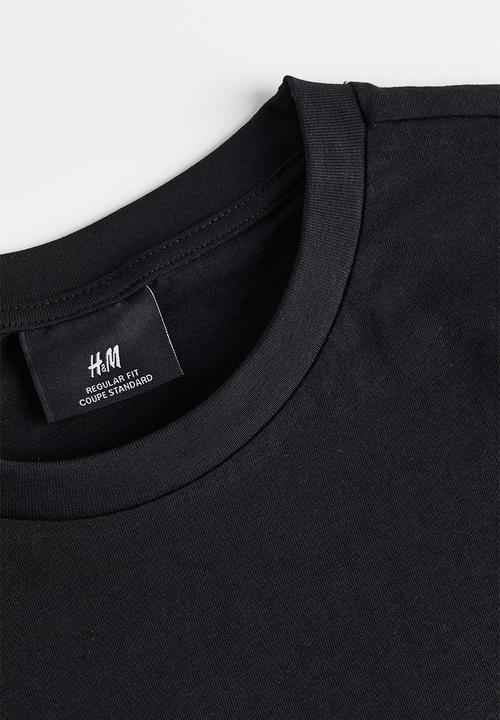H&M - Regular fit printed T-shirt - black/skaters 