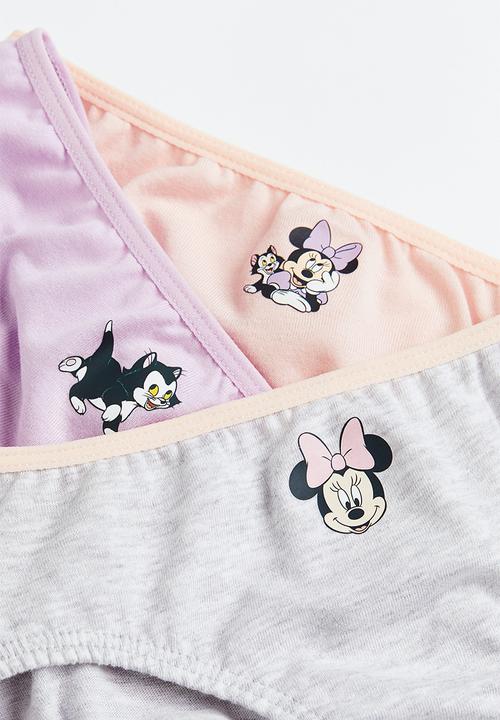 H&M - 7-pack cotton briefs - light pink/minnie mouse
