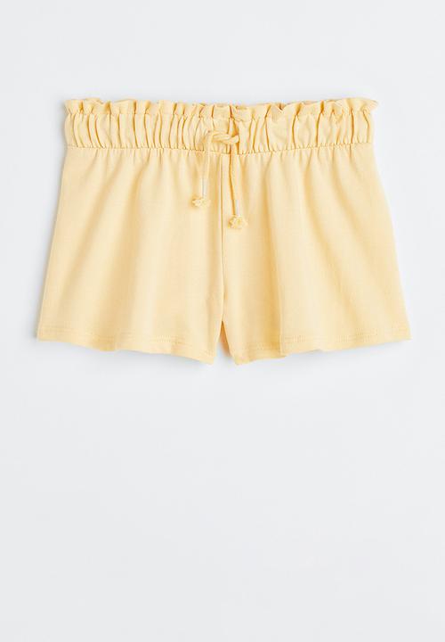 H&M - Cotton pull-on shorts - light yellow