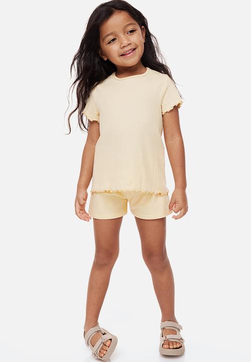 H&M - Cotton pull-on shorts - light yellow