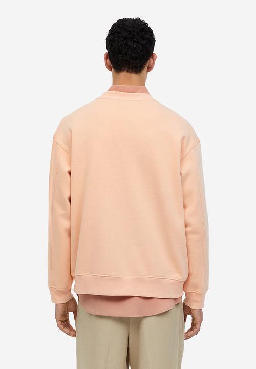 H&M - Relaxed fit appliquéd sweatshirt - apricot 
