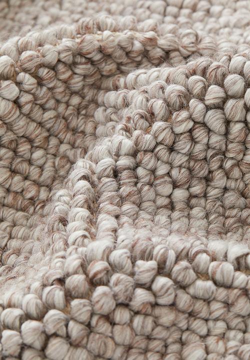 H&M - Textured-weave wool-blend rug - brown marl