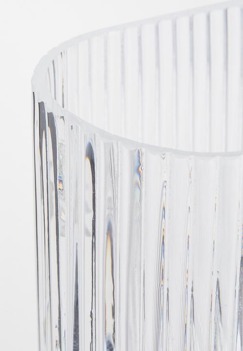 H&M - Oval glass vase - transparent