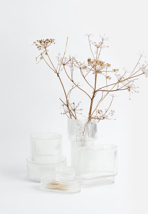 H&M - Oval glass vase - transparent