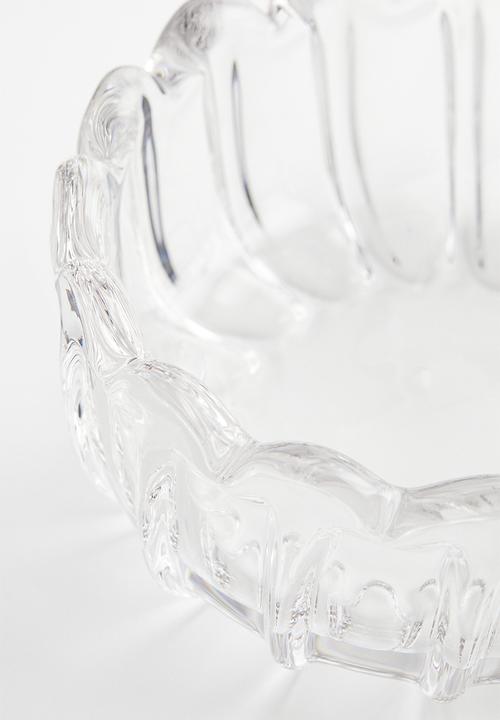 H&M - Decorative glass bowl - clear glass 