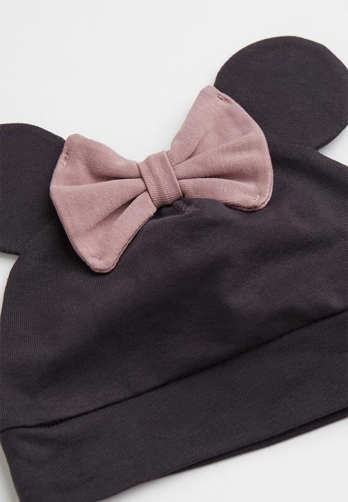H&M - 3-piece jersey set - light beige/minnie mouse