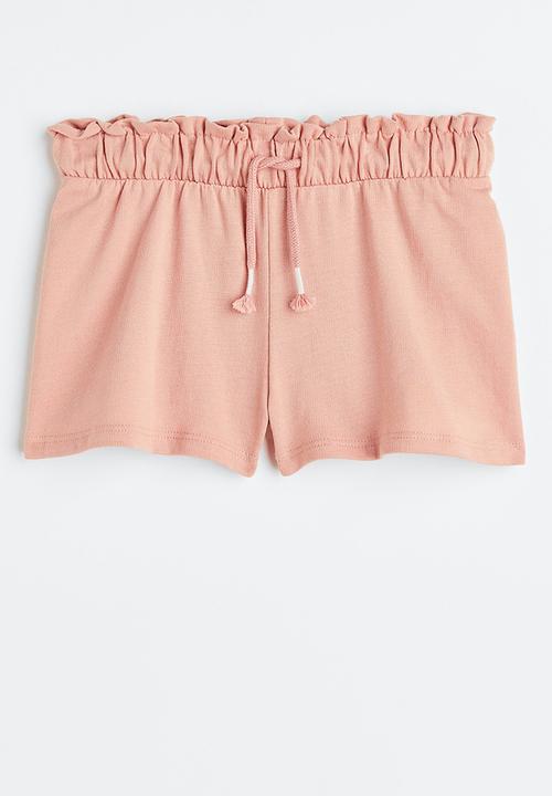 H&M - Cotton pull-on shorts - powder pink