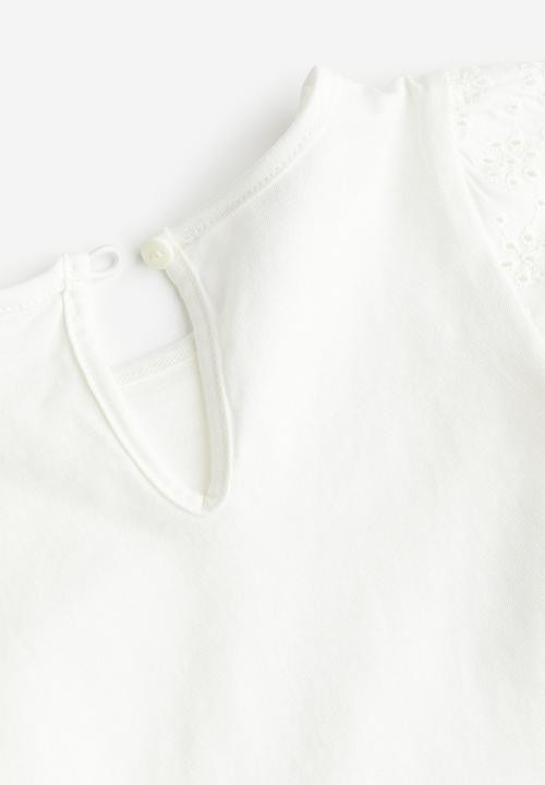 H&M - 2-Piece cotton set - white/denim blue