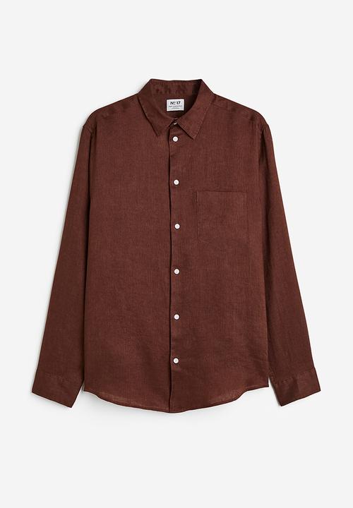 H&M - Regular fit linen shirt - brown 