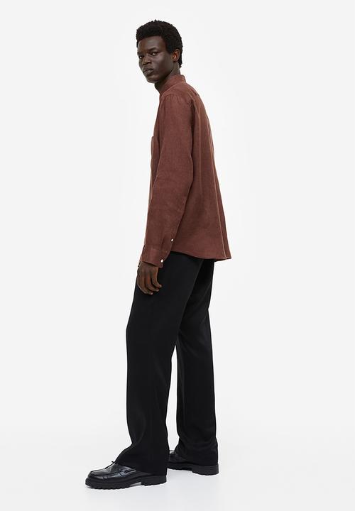 H&M - Regular fit linen shirt - brown 