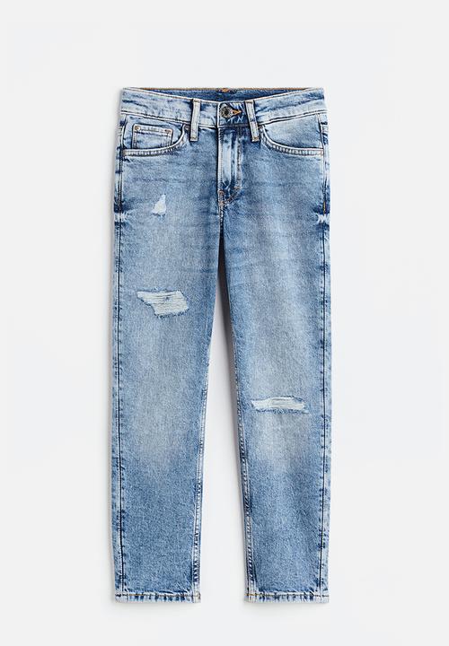 H&M - Comfort stretch slim fit jeans - light denim blue 