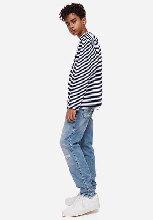 H&M - Comfort stretch slim fit jeans - light denim blue 