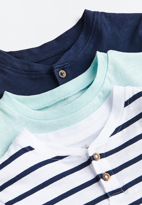 H&M - 3-Pack henley tops - multi