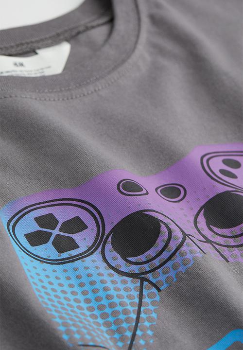 H&M - Cotton T-shirt - grey/epic level 