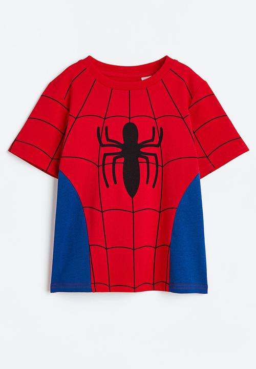 H&M - Printed T-shirt - red/spider-man