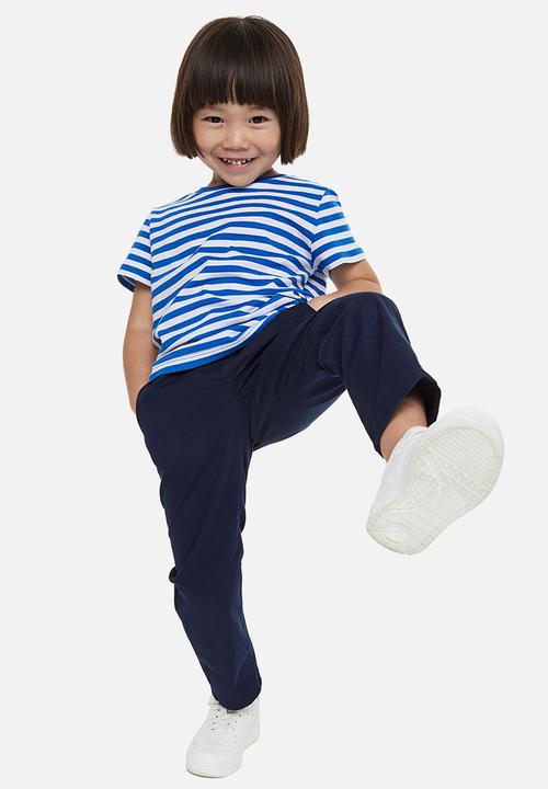 H&M - Relaxed fit cotton chinos - navy blue 