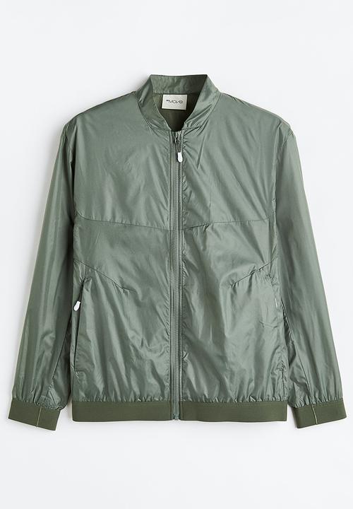 H&M - Lightweight running jacket - sage green 