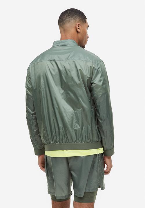 H&M - Lightweight running jacket - sage green 
