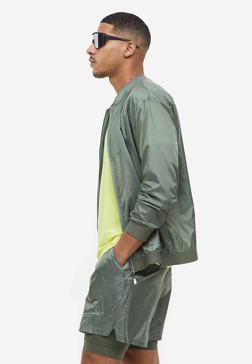H&M - Lightweight running jacket - sage green 